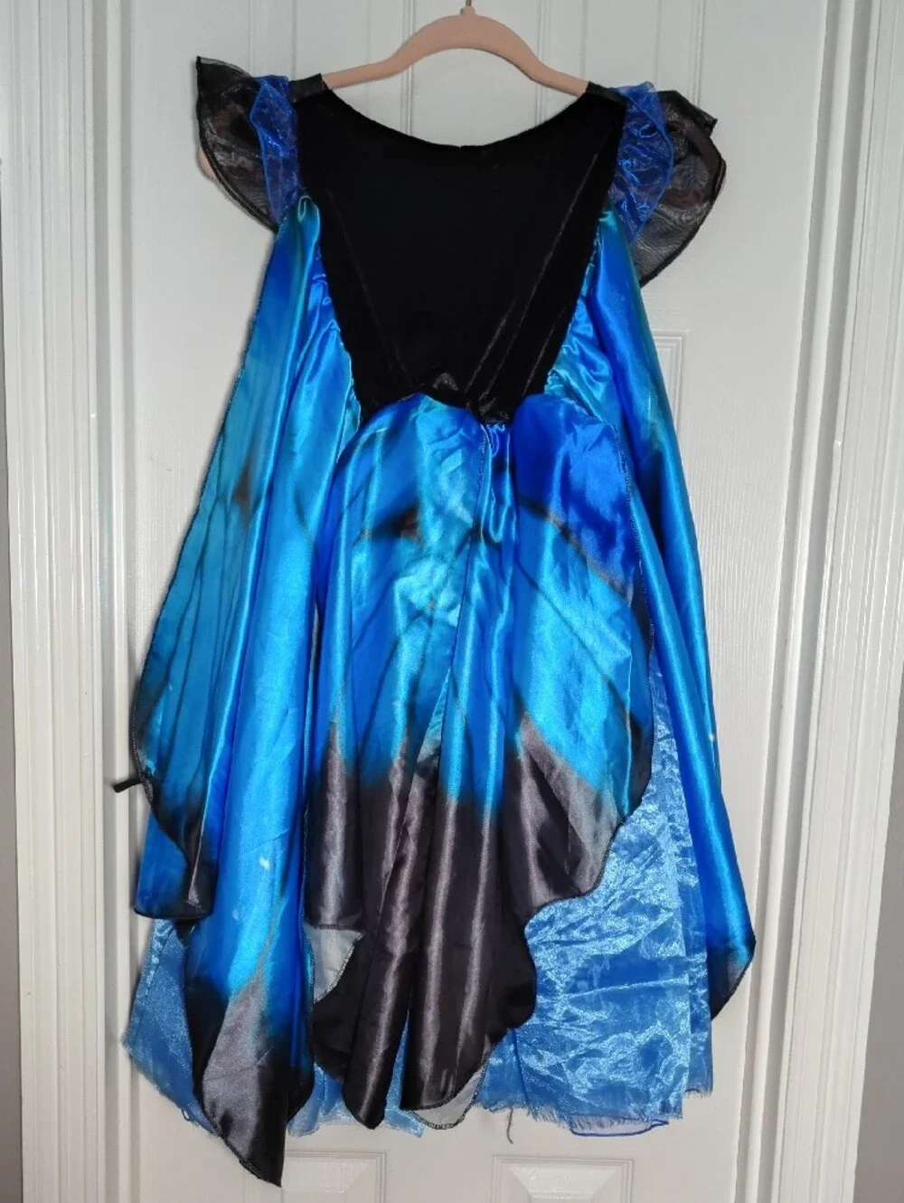 Kids Small Spirit Halloween Blue Butterfly Wing Dress Costume Needs TLC